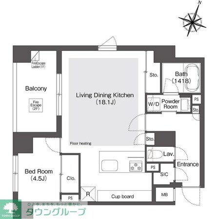 スタイリオ目黒大橋HILLSIDEの物件間取画像